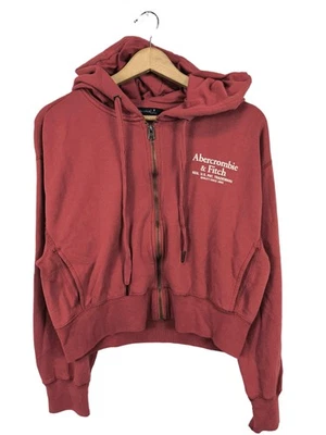 ABERCROMBIE & FITCH Veste sweat Dames Sweat T EU 38 rouge style décontracté - Photo 1/4