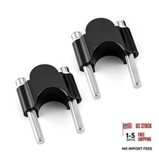1 1/8" 30mm Handlebar Riser Clamp Spacer Universal Compatible 1 1/8 Inch Black
