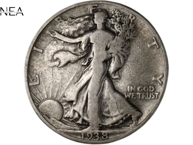1938-D Walking Liberty Half Dollar ~ Very Fine VF ~ Key Date! ~~ 90% Silver