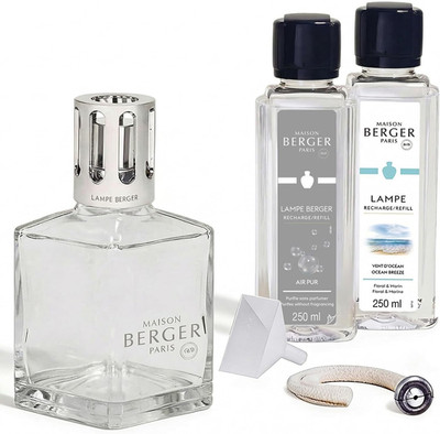 Maison Berger   Geschenkset Lampe Berger Essentielle Carrée Mit 2 Nachfüllungen 