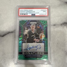 2023 Panini Prizm WNBA Sophie Cunningham Green Pulsar /25 PSA 9 Mercury