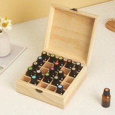Wooden Essential Oil Storage Box Aromatherapy Container  Home Use