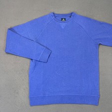 Johnnie-O Freeman Crewneck Sweatshirt Mens Sm Pullover Royal 2 Blue Modal Golf
