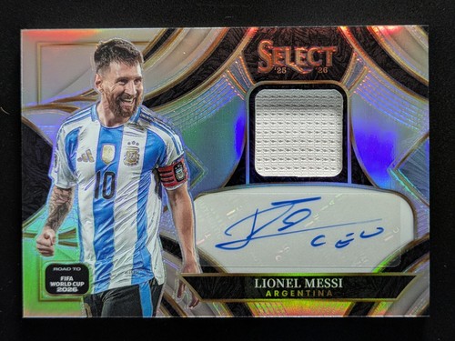 2025-26 Panini Select FIFA W/C LIONEL MESSI Patch Auto Silver Prizm SP #AM-LM