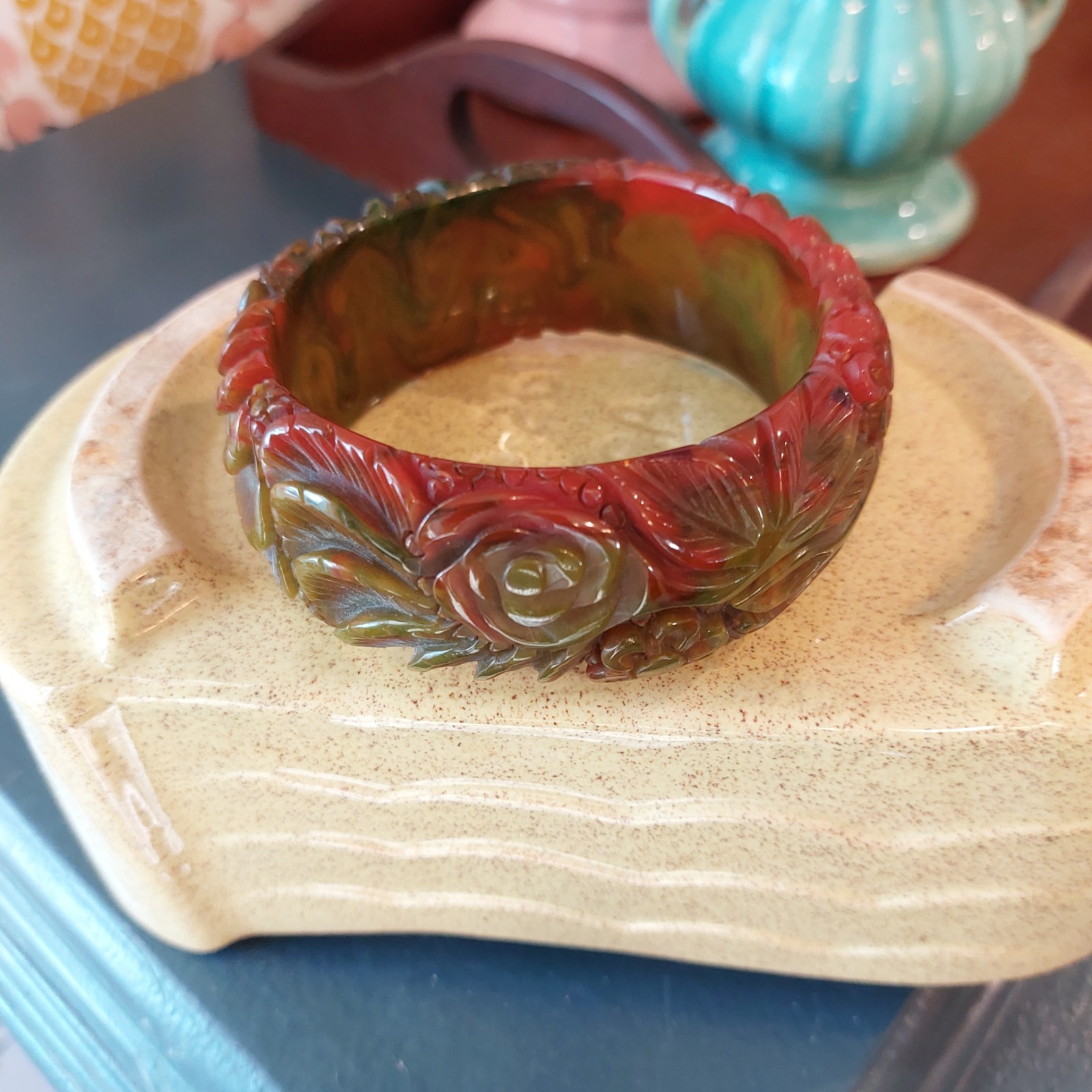 bakelite bangle bracelet - image 1