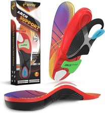 Plantar Fasciitis High Arch Support Insoles for Men  Women - for Flat Feet