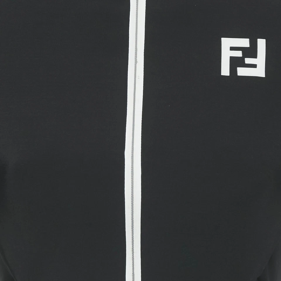 Conjunto Chaqueta y Leggings Fendi Negro Estampado Zucca Jersey Técnico Cremallera XS Foto 3 de 4