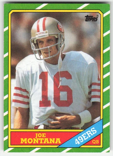 1986 Topps #156 Joe Montana San Francisco 49ers NM 49960