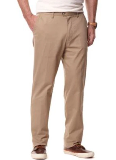 Nautica Classic-Fit Flat-Front Lightweight Beacon Pants - Tuscan Tan