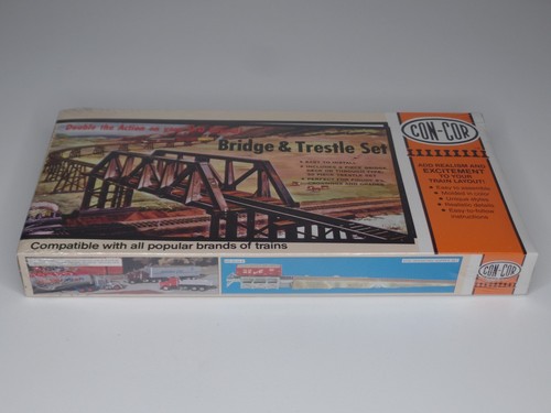 Juego de puente y caballete ConCor escala HO 1:87 #9039 kit modelo de plástico nuevo | Zustand: New