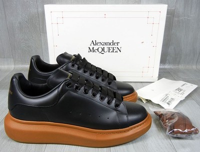 Alexander McQueen Oversized Sneaker Black Cedar Shoes 553680 Men's Alexander McQueen Oversized Sneaker Black Cedar Shoes 553680 Men's
