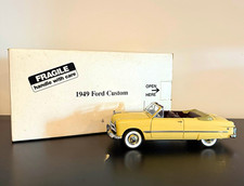 Danbury Mint 1949 Ford Custom Convertible Yellow Diecast Model Car With Box Danbury Mint 1949 Ford Custom Convertible Yellow Diecast Model Car With Box