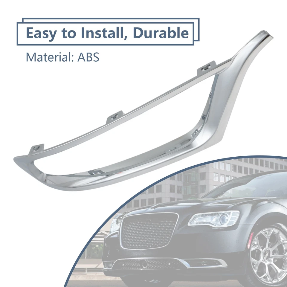 Декоративная рама бампера со стороны переднего пассажира для Chrysler 300 2015-2022 годов выпуска - Изображение 4 из 4