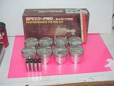 8 New Speed Pro 7021p Forged Dome Pistons .030 Pins 396-402 Big Block Chevy