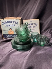 Jeannette DORIC PANSY ULTRAMARINE 14 PC PRETTY POLLY CHILD'S SET COMPLETE