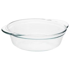 Pyrex 1143009 2.5qt Deep Pie Plate – Perfect for Sweet Rolls, Pot Pies, and Pies