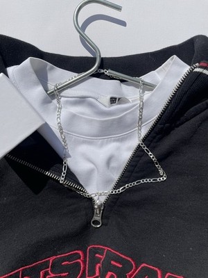 S925 Figaro Kette 4mm x 50cm Sterling Silber Halskette Herren Damen Schmuck