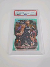 2022 Bowman Universit Aliyah Boston #5 Aqua Wave Refractor RC 262/299 PSA 10 🏀