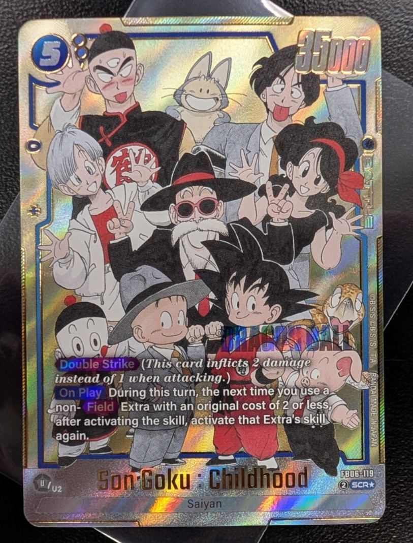 FB06-119 孫悟空:少年期 SCR★ パラレル MANGA BOOSTER Son Goku : Childhood FB06-119 Secret Rare Manga Booster 02 Dragon