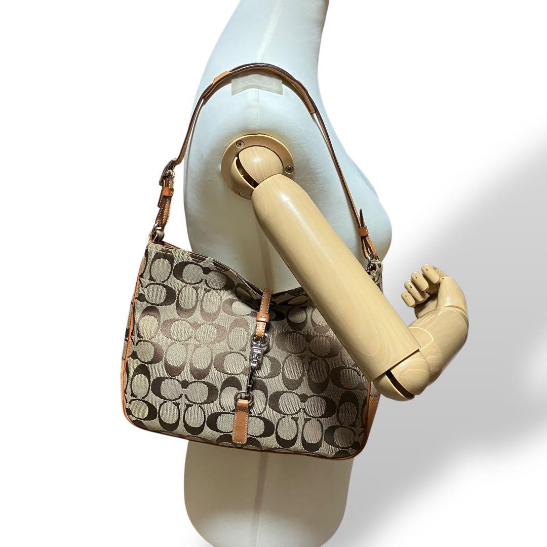 1913 Coach Signature Soft Clip Hobo Bag | eBay