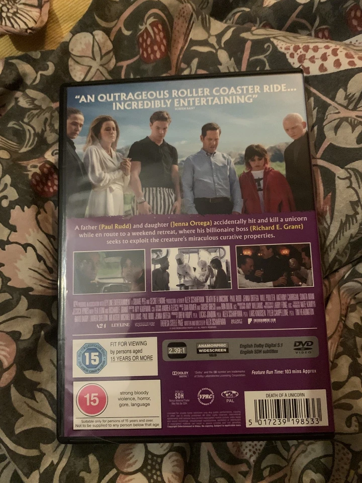 Death of a Unicorn [15] DVD - Image 2 of 2