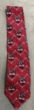 Coca-Cola Men's Necktie Vintage Coke Themed Design 100 Imported Silk USA Made