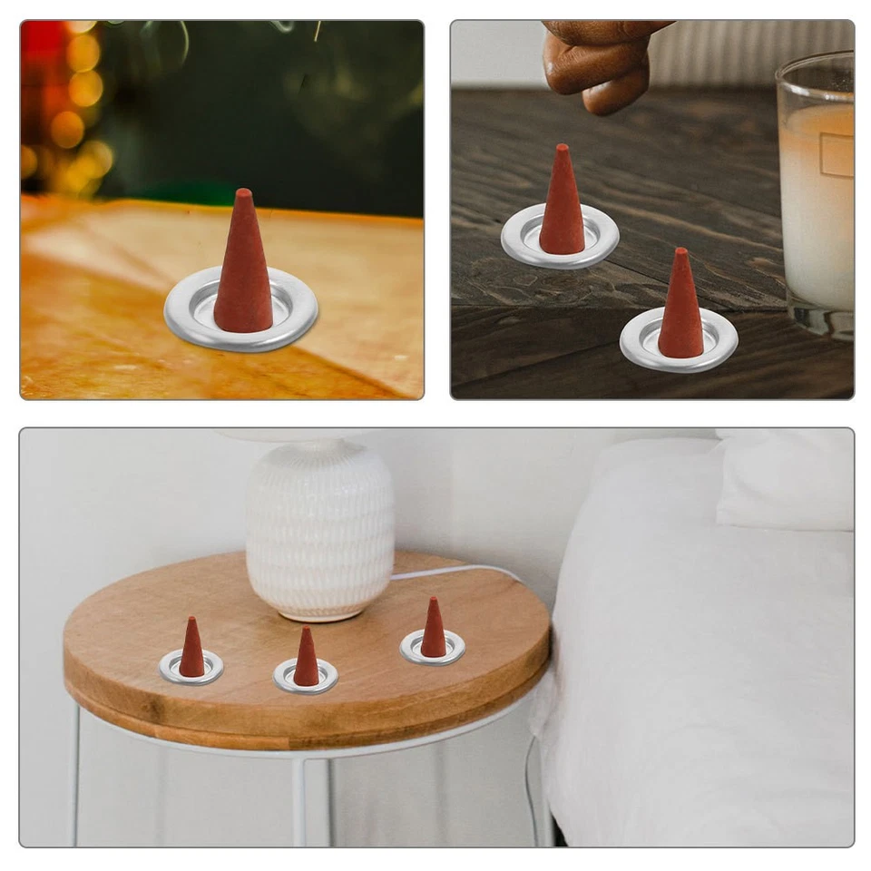 30 Pcs Portaincenso Bastoncino Bruciatore Piccolo Vassoio Di Burner Cono - Immagine 2 di 4