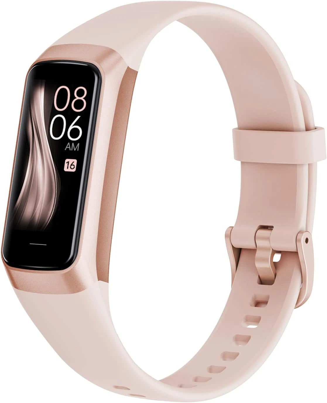 Fitness Tracker,1.1 Inch Color AMOLED Screen Smart Watch,25 Sports Modes Heart R