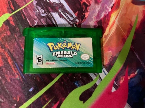 Pokemon Emerald GBA (authentic, tested, good condition cartridge, bad battery)