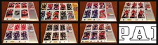 Lot of 7 Regional Panini Sticker Promo Sheets 2013-14 Hockey NHL Stadium Series