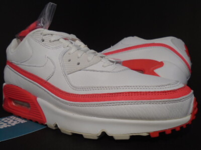 NIKE AIR MAX 90 / UNDFTD UNDEFEATED WHITE SOLAR RED INFRARED 1 CJ7197-103 NEW 12