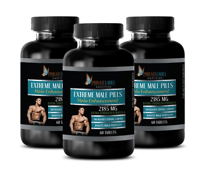 male enhancement - EXTREME MALE PILLS - delay premature ejaculation - 3 Bottles
