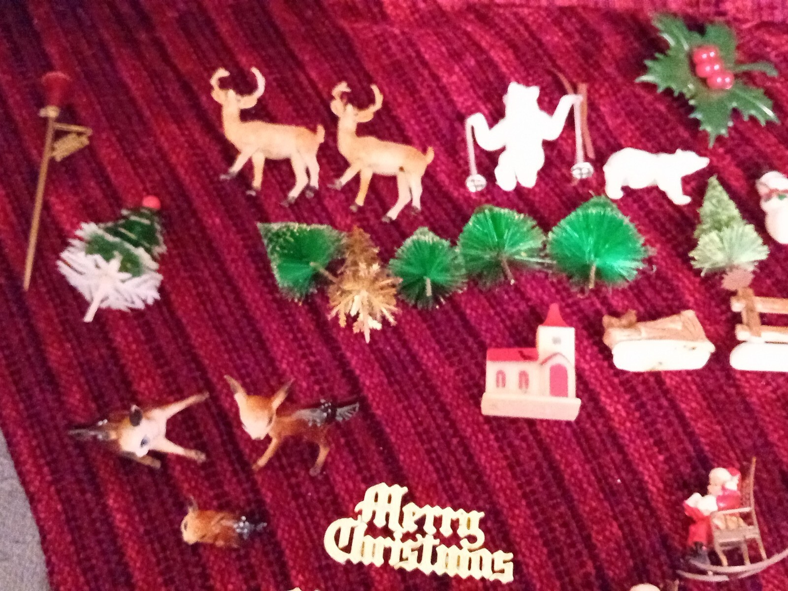 Job Lot Vintage Christmas Cake Decorations eBay