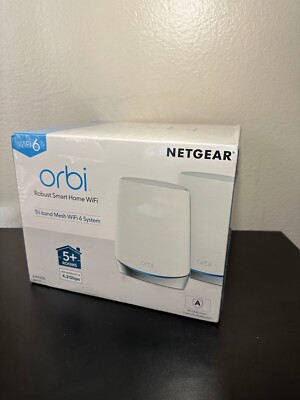 NEW ORBI ROBUST SMART HOME WIFI AX4200 RBK752 5+ ROOM WIFI6 NETGEAR 