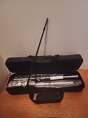 Glory Flute Model GFL-130 Silver Tone With Case, Gloves