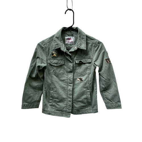 Justice jeans army jacket size 8