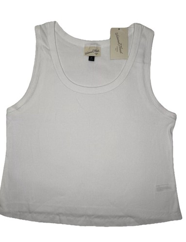 Women’s Slim Fit Scoop Neck Tank Top Size XXL White Universal Thread - Picture 3 of 7