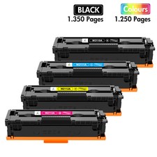 4P For HP LaserJet Pro M283cdw M283fdw Color Toner No Chip W2110A 206A ink