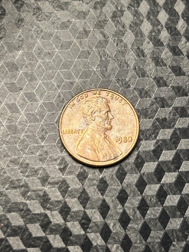1980 Lincoln Penny, NO mint mark. Rare coin. - Picture 4 of 4