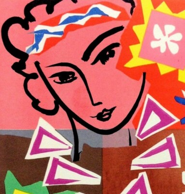 Matisse Art 1951 Madame Pompadour Vintage Poster Print Retro Style 