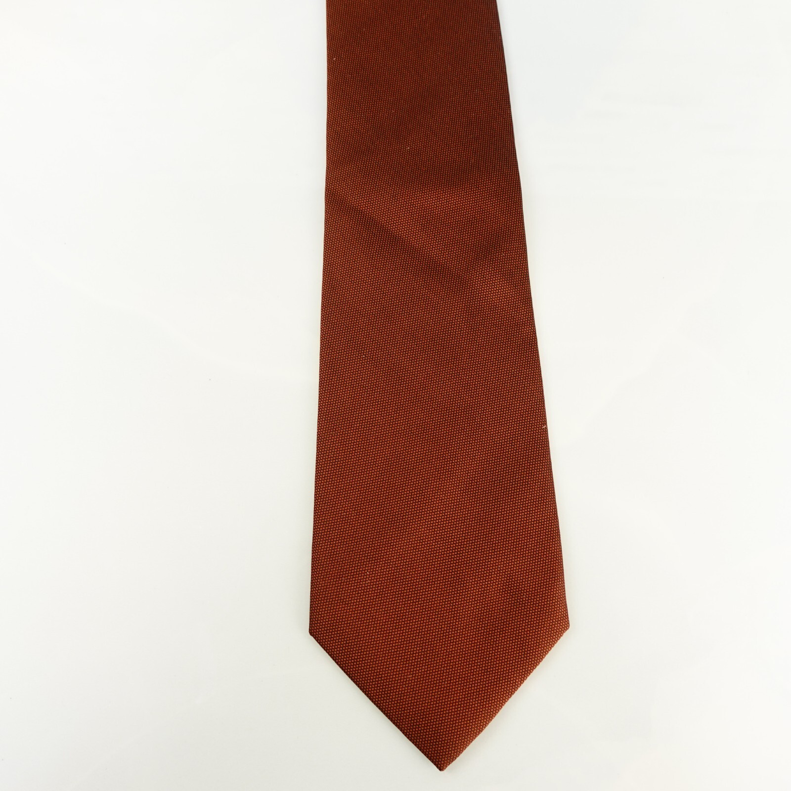John Pearse Neck Tie Mens Brown Solid Basic Forma… - image 2