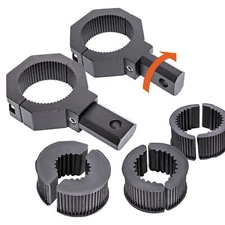 2pc 360-Degree 1/1.5/1.75/2" ATV UTV Off-Road Light Bar Clamp Mount Bracket Kit