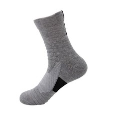 Lot 1-12 Gray Mens Athletic Cotton Casual Long Sport Work Crew Socks Size 9-11