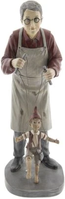 Dekoration Mann mit Marionette 6PR2417 mehrfarbig 16x14x36 cm Klassik Romantisch - Bild 1 von 3