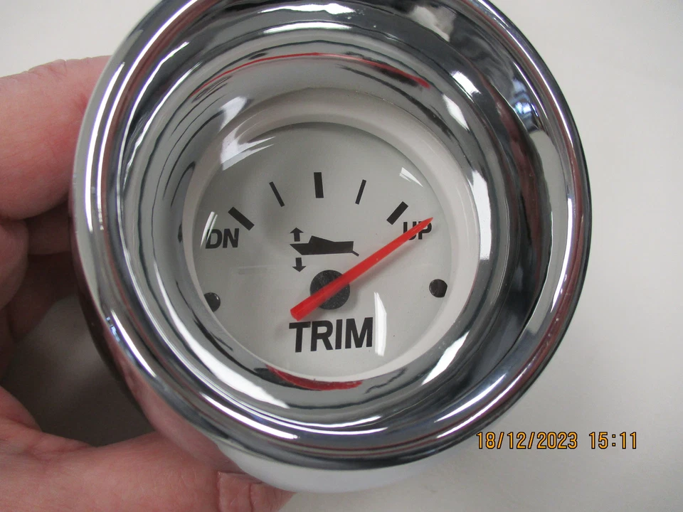 FARIA PLATINUM SERIES GAUGE SET OF (4) WHITE 59737 MARINE BOAT - Image 4 of 4