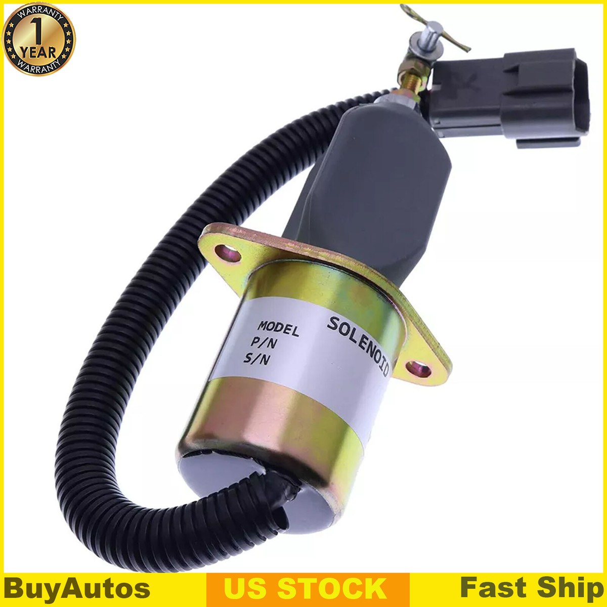 Fuel Stop Solenoid 129953-77811 129953-77802 For Yanmar 4TNV94
