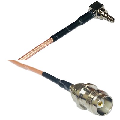 RG316 CRC9 MALE ANGLE to TNC FEMALE RF Cable Rapid-SHIP LOT