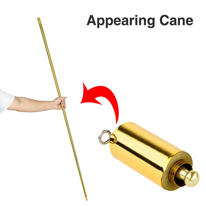 Portable Golden Martial Arts Metal Magic Pocket Bo Staff 110cm Pocket