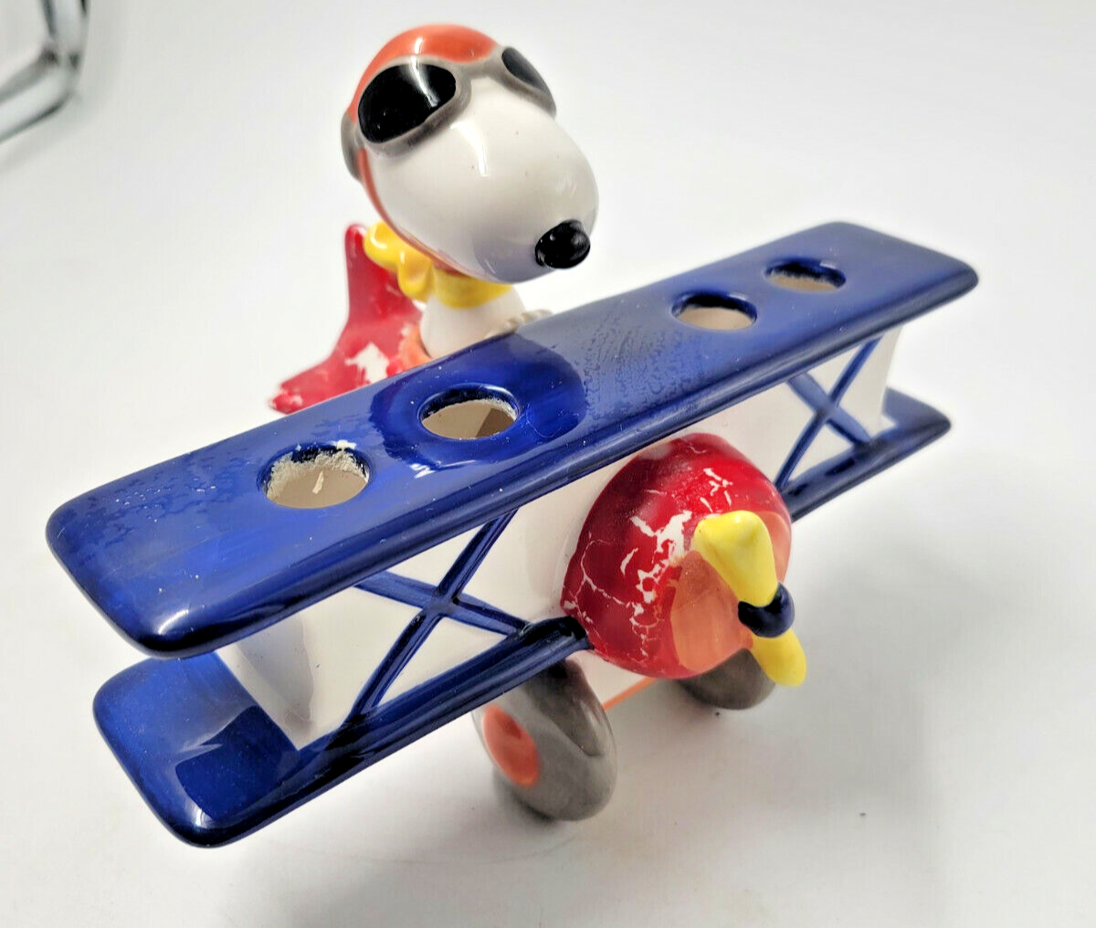 Peanuts Snoopy Airplane Toothbrush Holder Vintage Read eBay