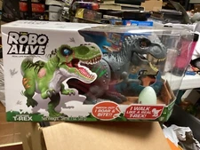 ZURU Robo Alive ATTACKING T-REX Robotic Dinosaur Pet Glow In Dark SLIME EGG 2020